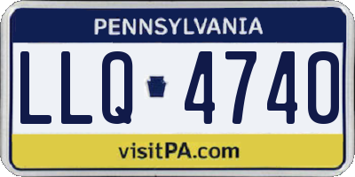 PA license plate LLQ4740