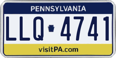 PA license plate LLQ4741