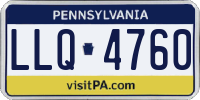 PA license plate LLQ4760