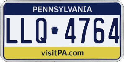 PA license plate LLQ4764