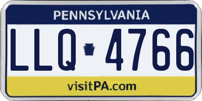 PA license plate LLQ4766