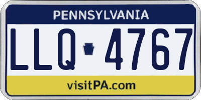 PA license plate LLQ4767