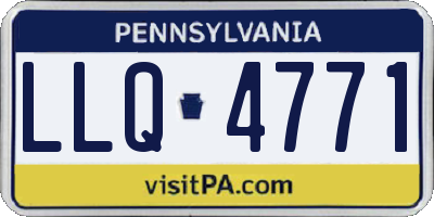 PA license plate LLQ4771