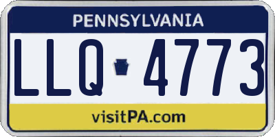 PA license plate LLQ4773