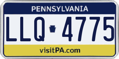 PA license plate LLQ4775