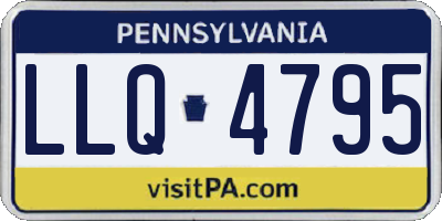 PA license plate LLQ4795