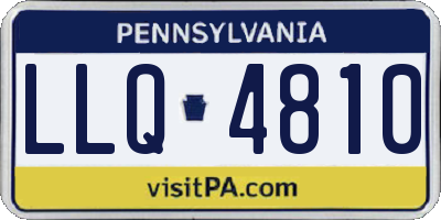 PA license plate LLQ4810