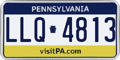 PA license plate LLQ4813