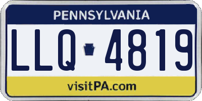 PA license plate LLQ4819