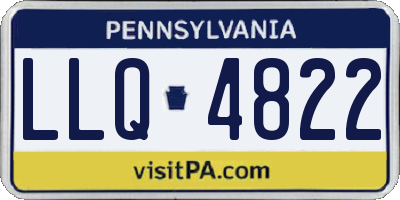 PA license plate LLQ4822