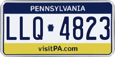 PA license plate LLQ4823