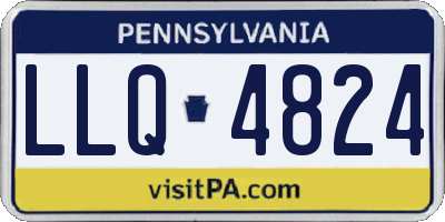 PA license plate LLQ4824