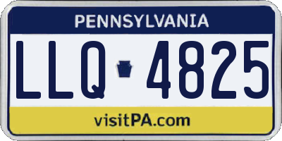 PA license plate LLQ4825
