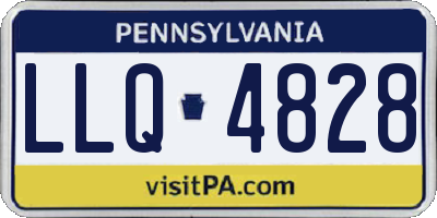 PA license plate LLQ4828
