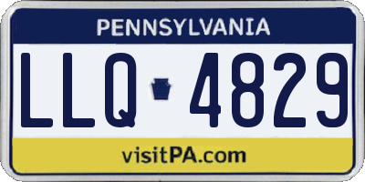 PA license plate LLQ4829