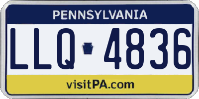 PA license plate LLQ4836