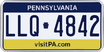 PA license plate LLQ4842