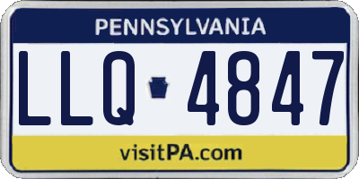 PA license plate LLQ4847