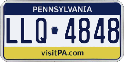 PA license plate LLQ4848