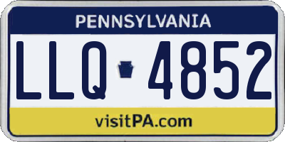 PA license plate LLQ4852
