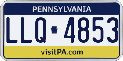 PA license plate LLQ4853