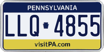 PA license plate LLQ4855