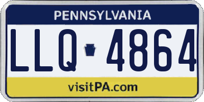 PA license plate LLQ4864