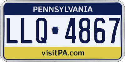 PA license plate LLQ4867