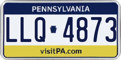 PA license plate LLQ4873
