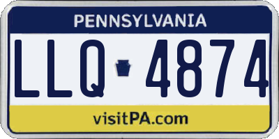 PA license plate LLQ4874