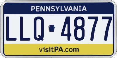 PA license plate LLQ4877