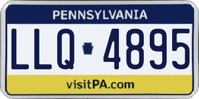 PA license plate LLQ4895