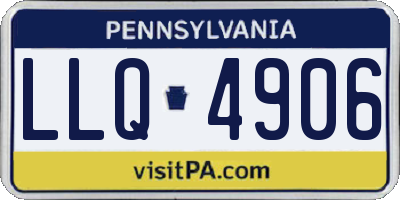 PA license plate LLQ4906