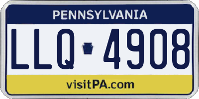 PA license plate LLQ4908
