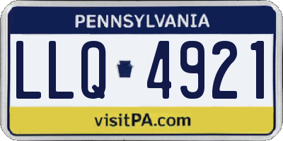 PA license plate LLQ4921