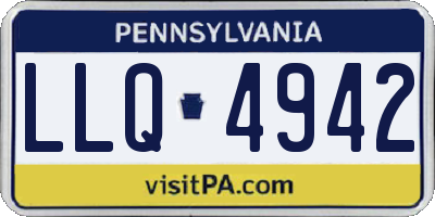 PA license plate LLQ4942