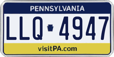 PA license plate LLQ4947