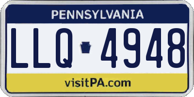 PA license plate LLQ4948
