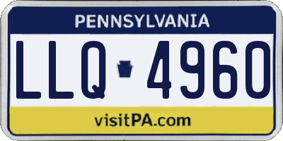 PA license plate LLQ4960