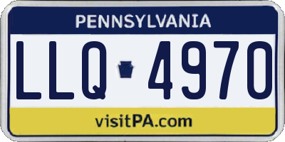PA license plate LLQ4970