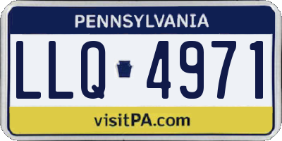 PA license plate LLQ4971