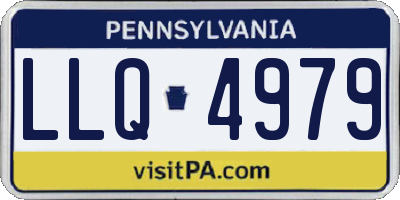 PA license plate LLQ4979