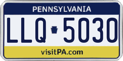 PA license plate LLQ5030