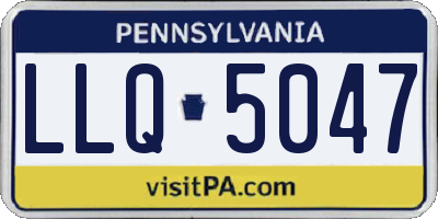 PA license plate LLQ5047