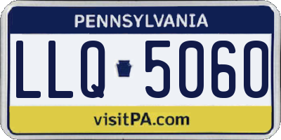 PA license plate LLQ5060