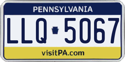 PA license plate LLQ5067