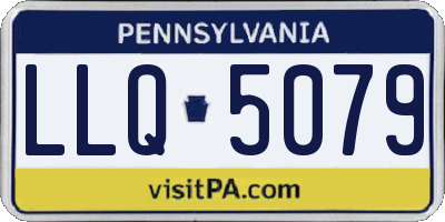 PA license plate LLQ5079