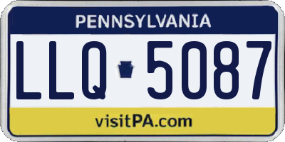 PA license plate LLQ5087