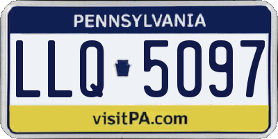 PA license plate LLQ5097