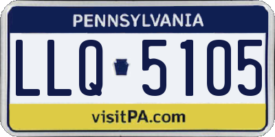 PA license plate LLQ5105